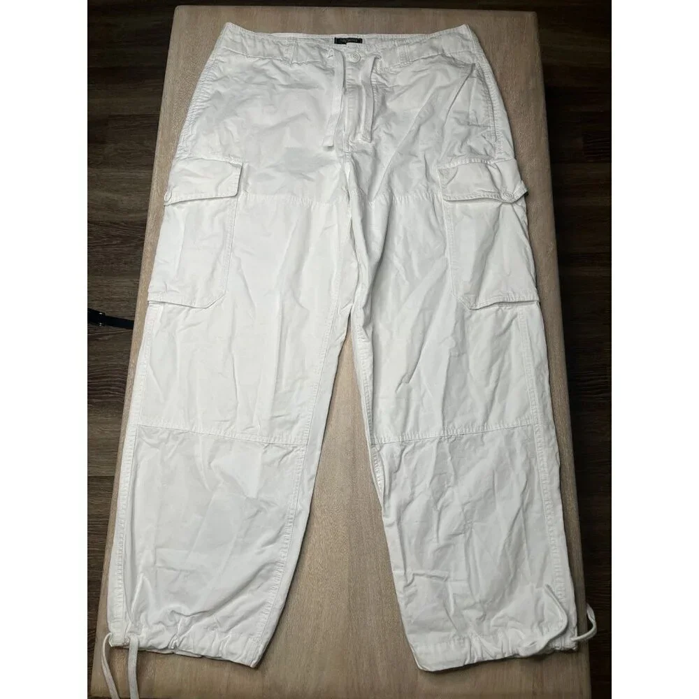 Todd Snyder Garment Dyed Cargo Pant in White Size Large